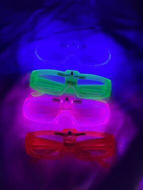 10Pack LED Light Up Flashing Party Glasses Glow Party Favors 3 Flash Modes